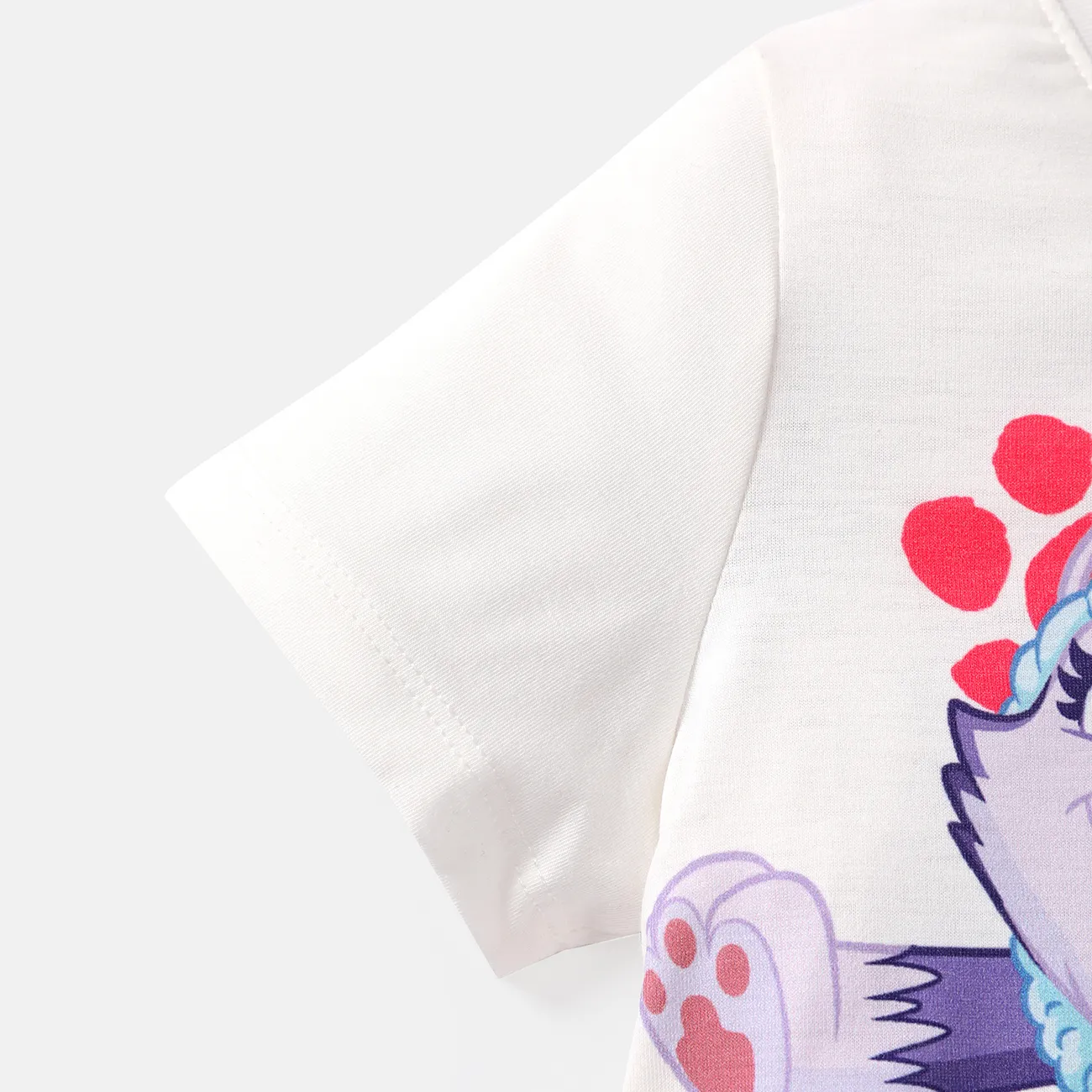 Helfer auf vier Pfoten 2 Stück Kleinkinder Mädchen Kindlich Hund T-Shirt-Sets Mehrfarbig big image 1