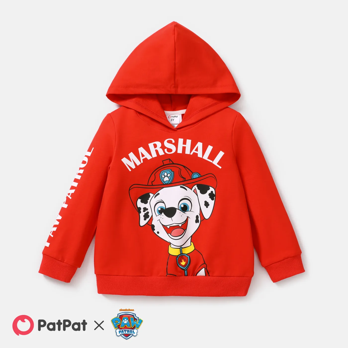 PAW Patrol Toddler Girl/Boy Character Print Cotton Hoodie Sweatshirt Red