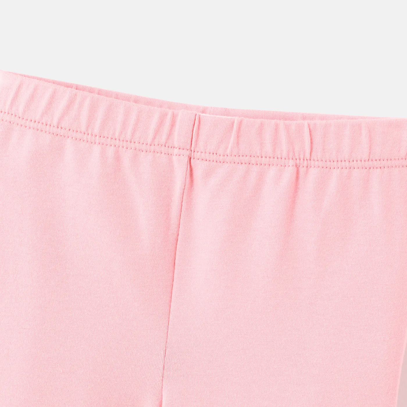 Baby Girl Cotton Letter Butterfly Print Elasticized Leggings Pink image 3
