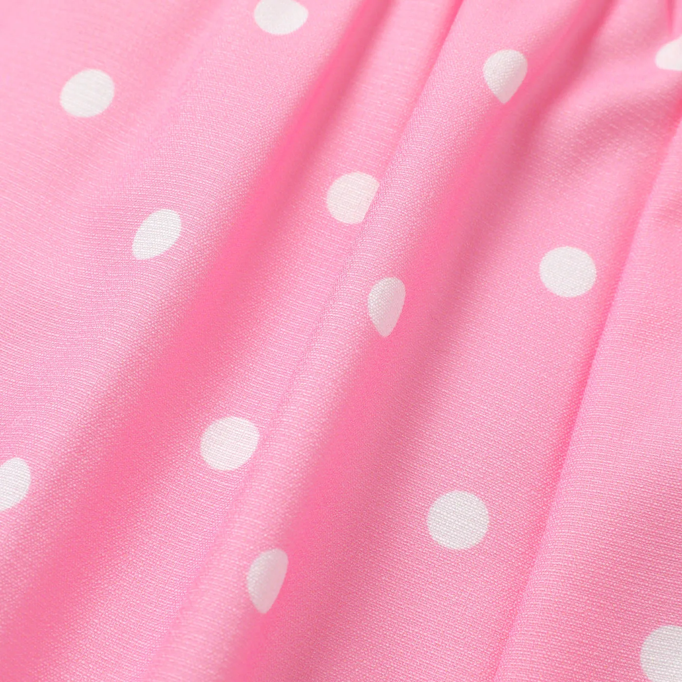 Toddler Girl Polka dots Bowknot Design Slip Jumpsuits  image 5