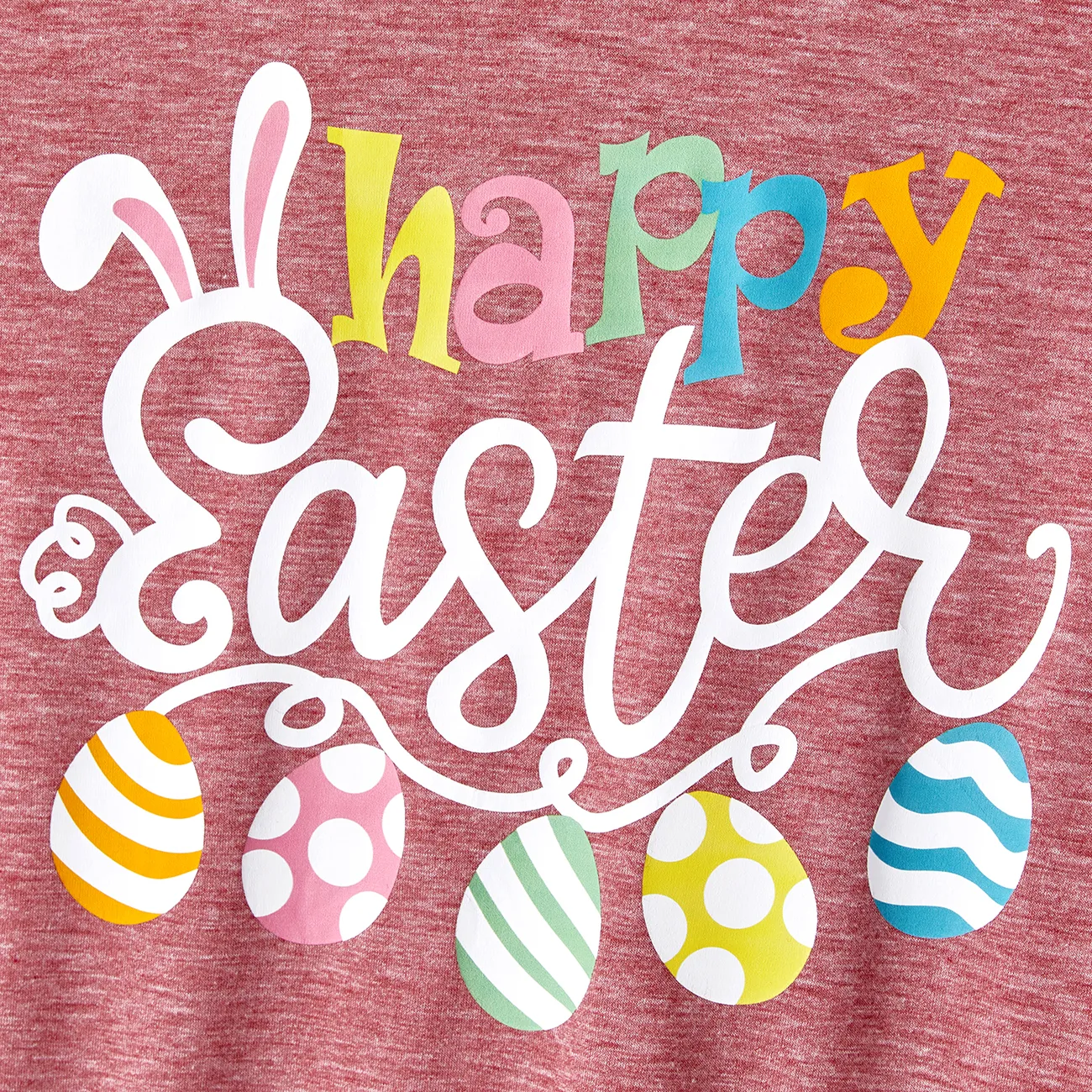 Easter Family Matching Short-sleeve Graphic Tee ColorBlock big image 1