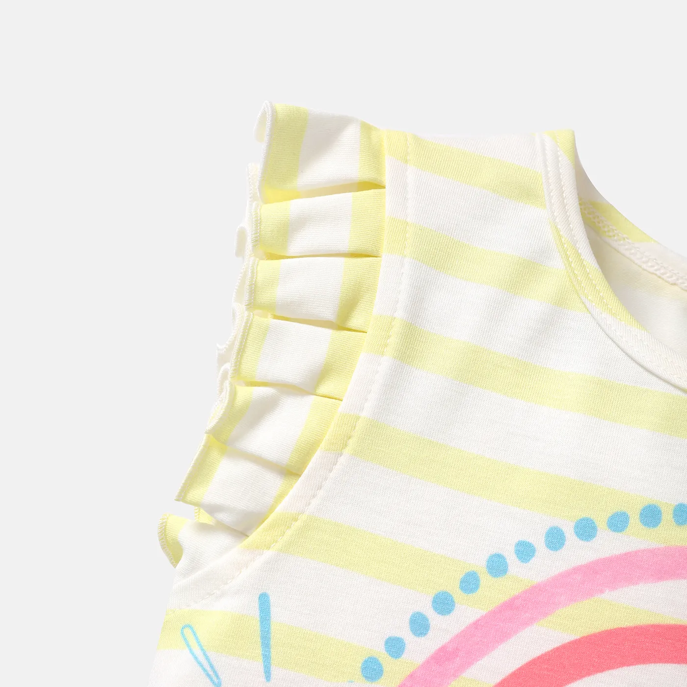 Barbie Toddler Girl Naia Stripe Flutter-sleeve Tee  image 3