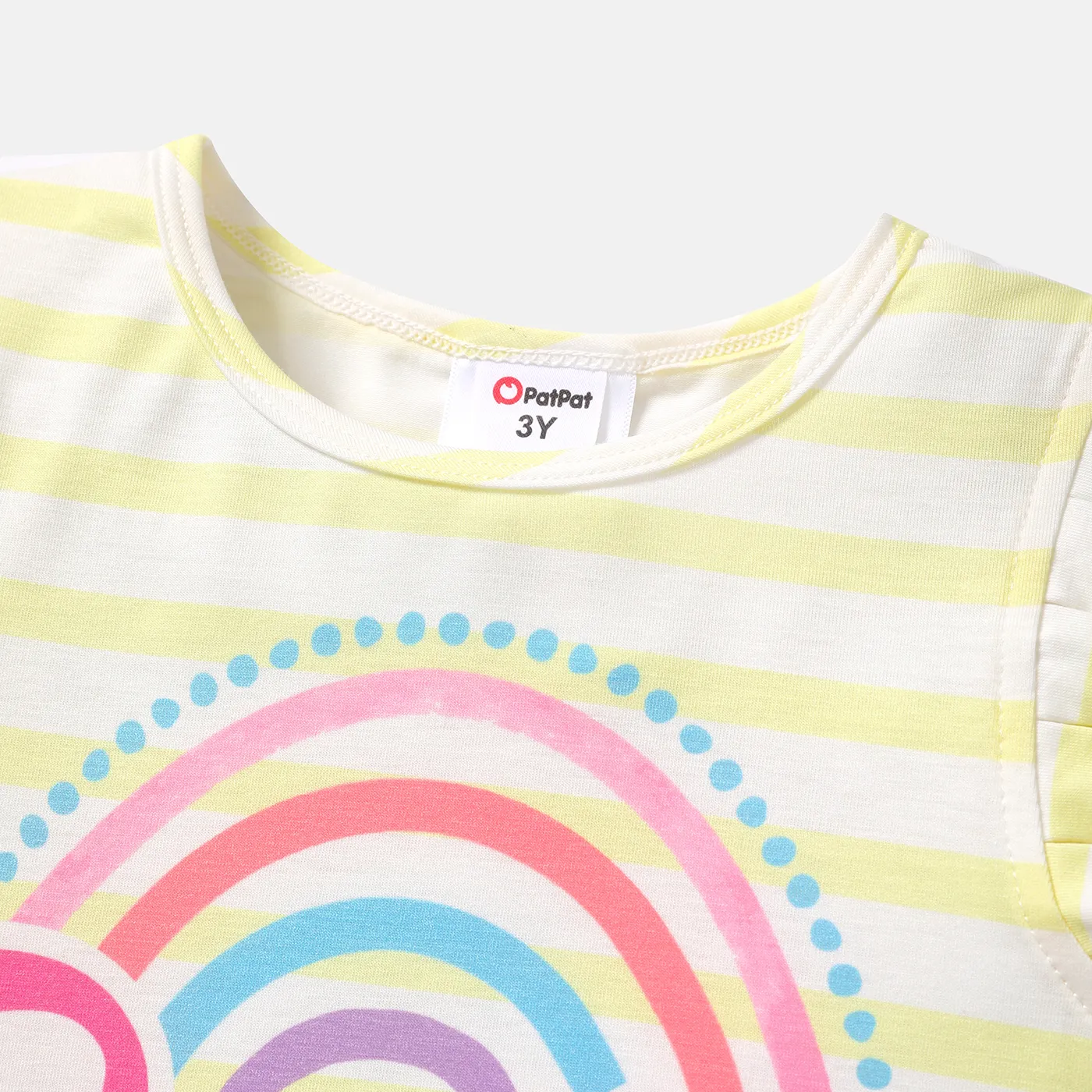 Barbie Toddler Girl Naia Stripe Flutter-sleeve Tee  image 4