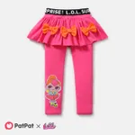 lol. surpresa! Leggings de design de laço de algodão para criança/criança/saia listrada cor de rosa