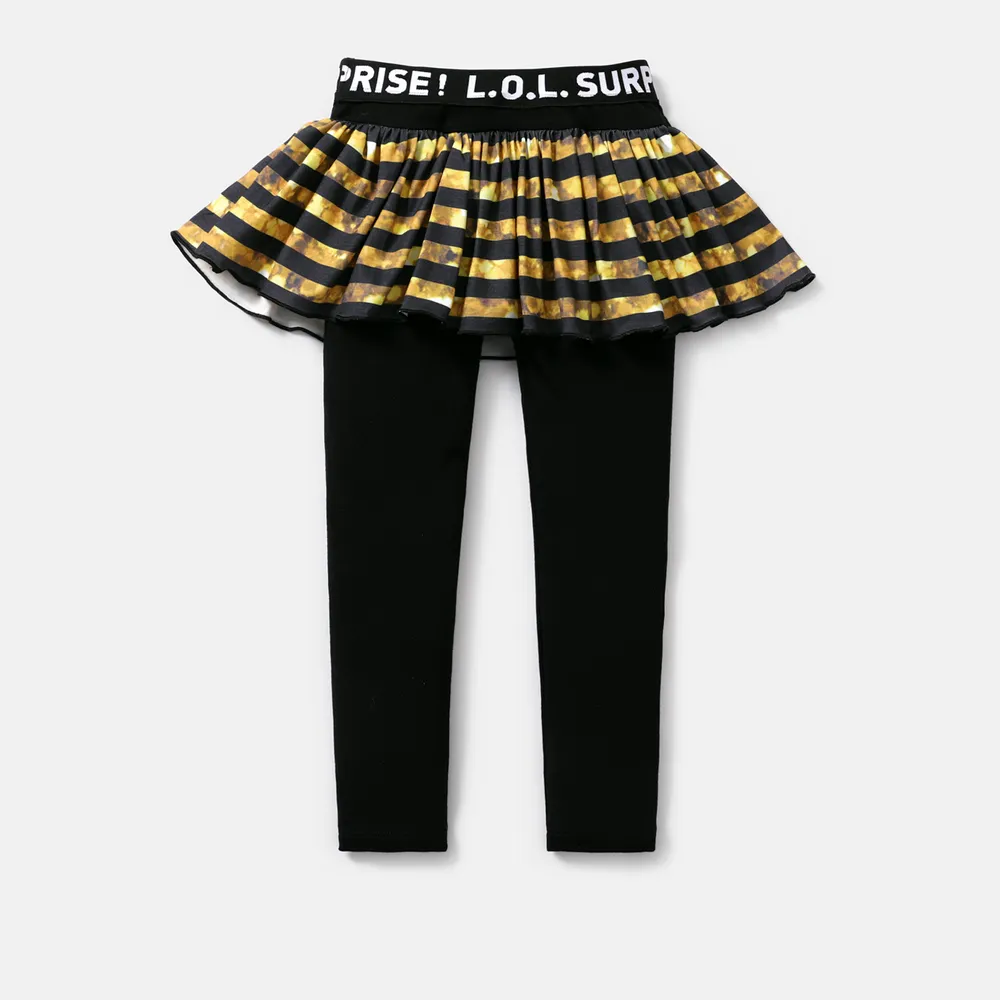 L.O.L. SURPRISE! Toddler/Kid Girl Naia Cotton Bowknot Design/Stripe Skirt Leggings big image 3