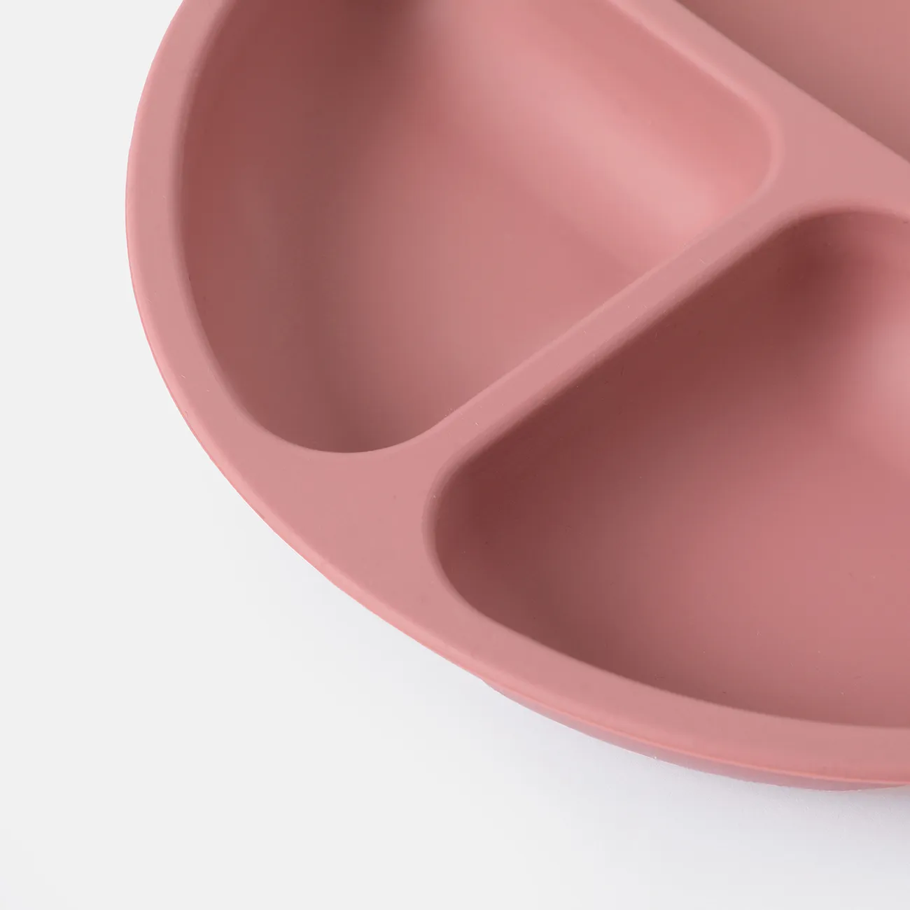 1 ud./2 uds. Platos divididos de silicona para bebés y niños pequeños, vajilla segura para niños Oro rosa big image 1