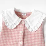 2pcs Toddler Girl Cotton Plaid Splice Long-sleeve Blouse and Denim Jeans Set  image 3