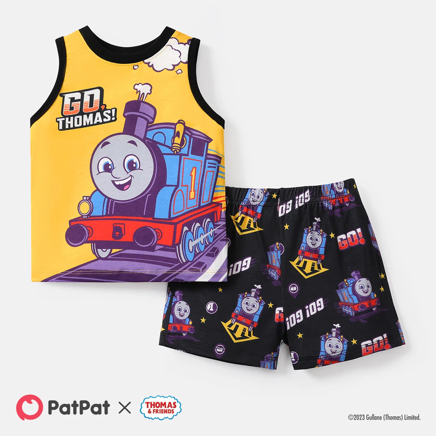 Thomas & Friends Toddler Boy 2pcs Naia Sleeveless Tee and Allover Shorts Set  image 1