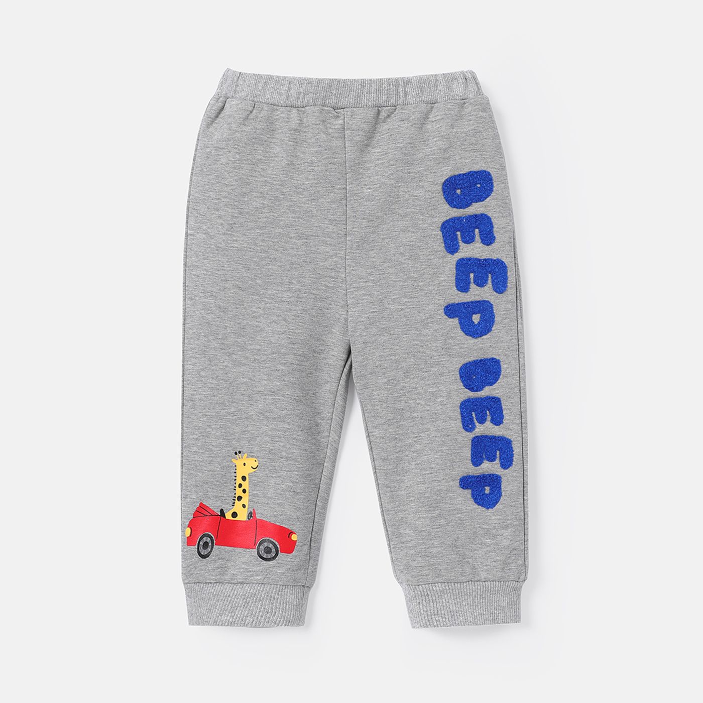 

Baby Boy Letter Embroidered Cotton Sweatpants