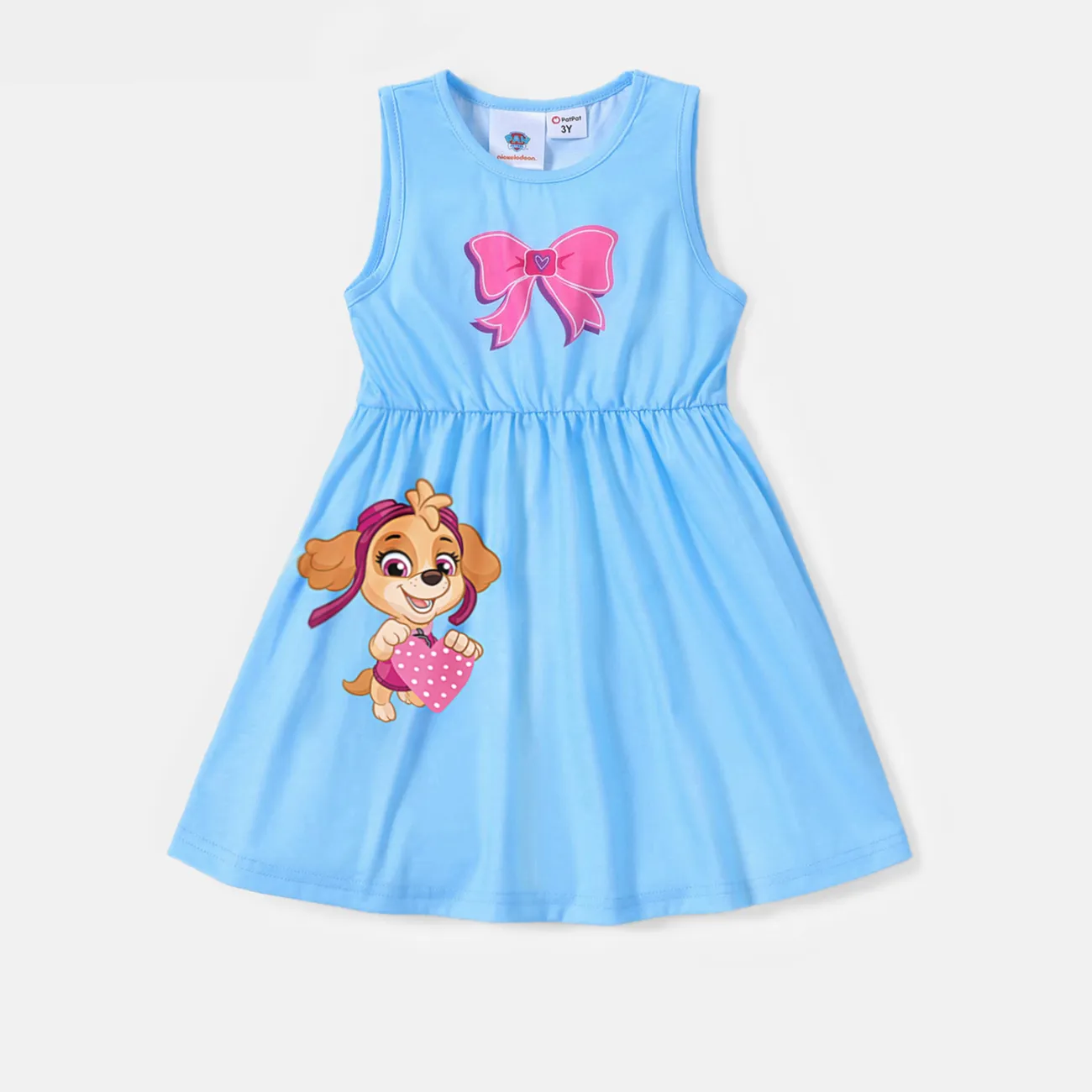 PAW Patrol Toddler Girl Naia/Cotton Sleeveless Dress Blue big image 1