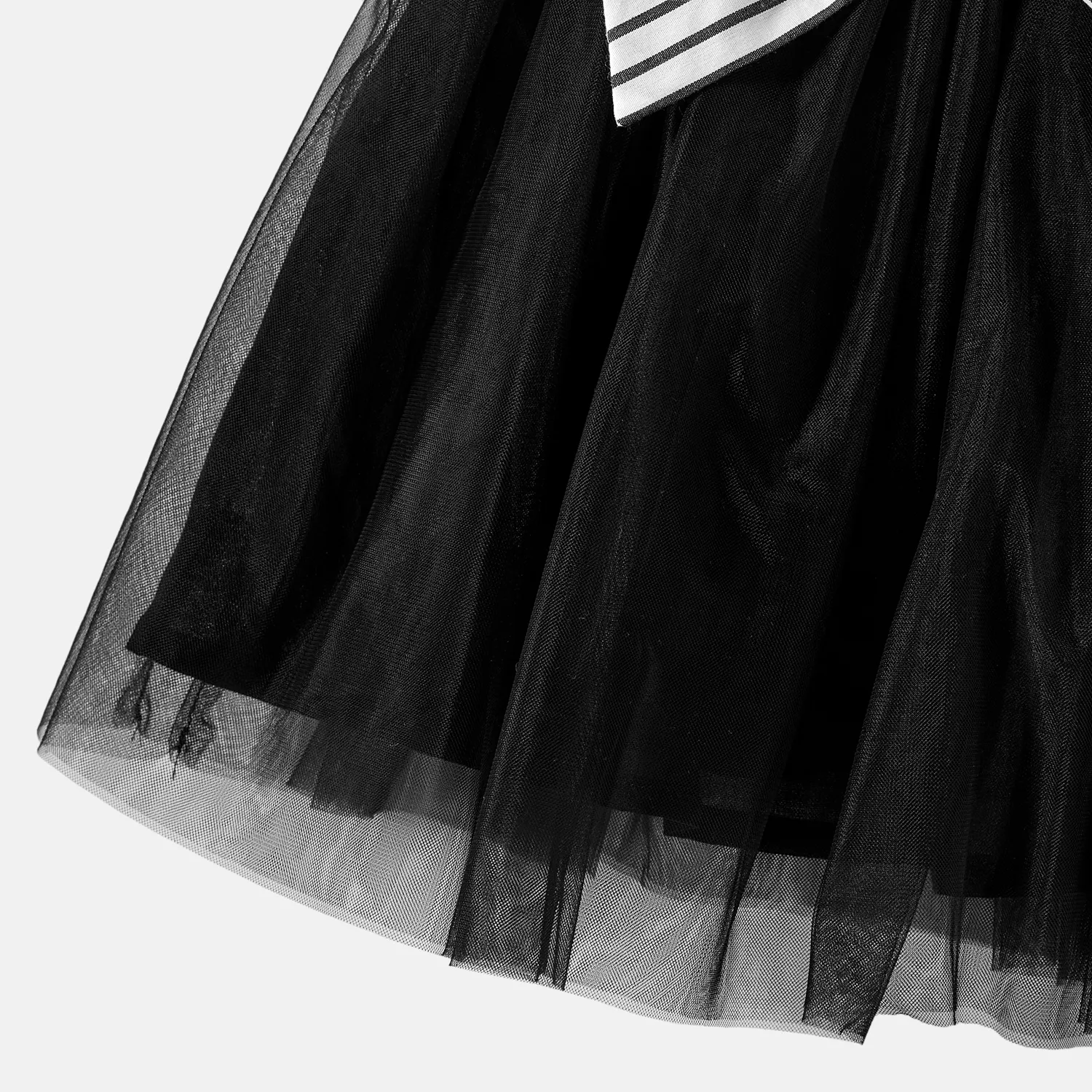 Look de família Manga curta Conjuntos de roupa para a família Conjuntos Preto e branco image 5