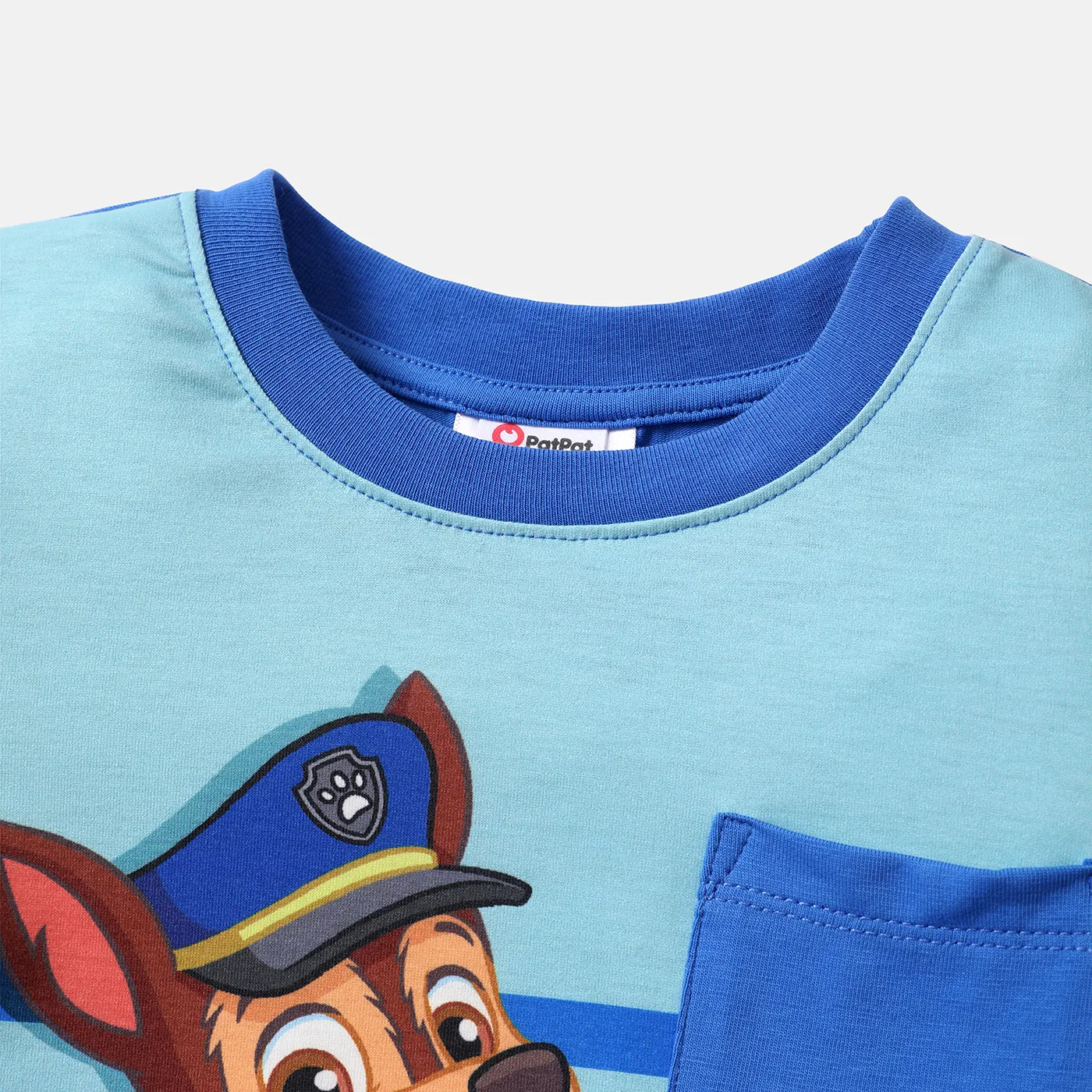 PAW Patrol 2pcs Toddler Boy Naia Stripe Short-sleeve Tee and Cotton Shorts Set  image 4