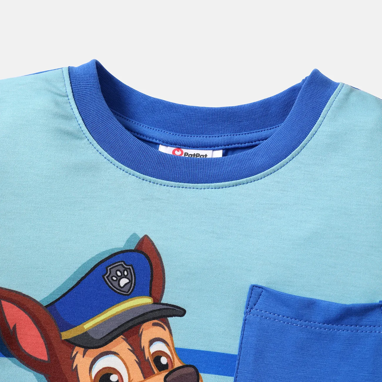 Helfer auf vier Pfoten 2 Stück Kleinkinder Jungen Kindlich Hund T-Shirt-Sets Blau Grün big image 1