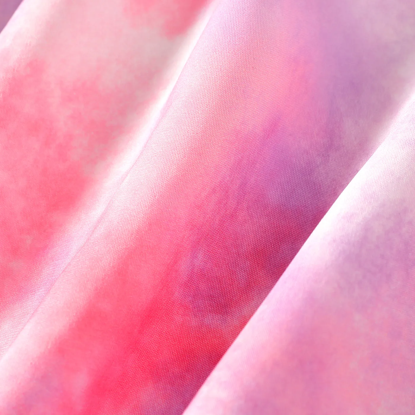 2pcs Kid Girl Tie Dyed One Shoulder Tee and Elasticized Skirt Set HS image 5
