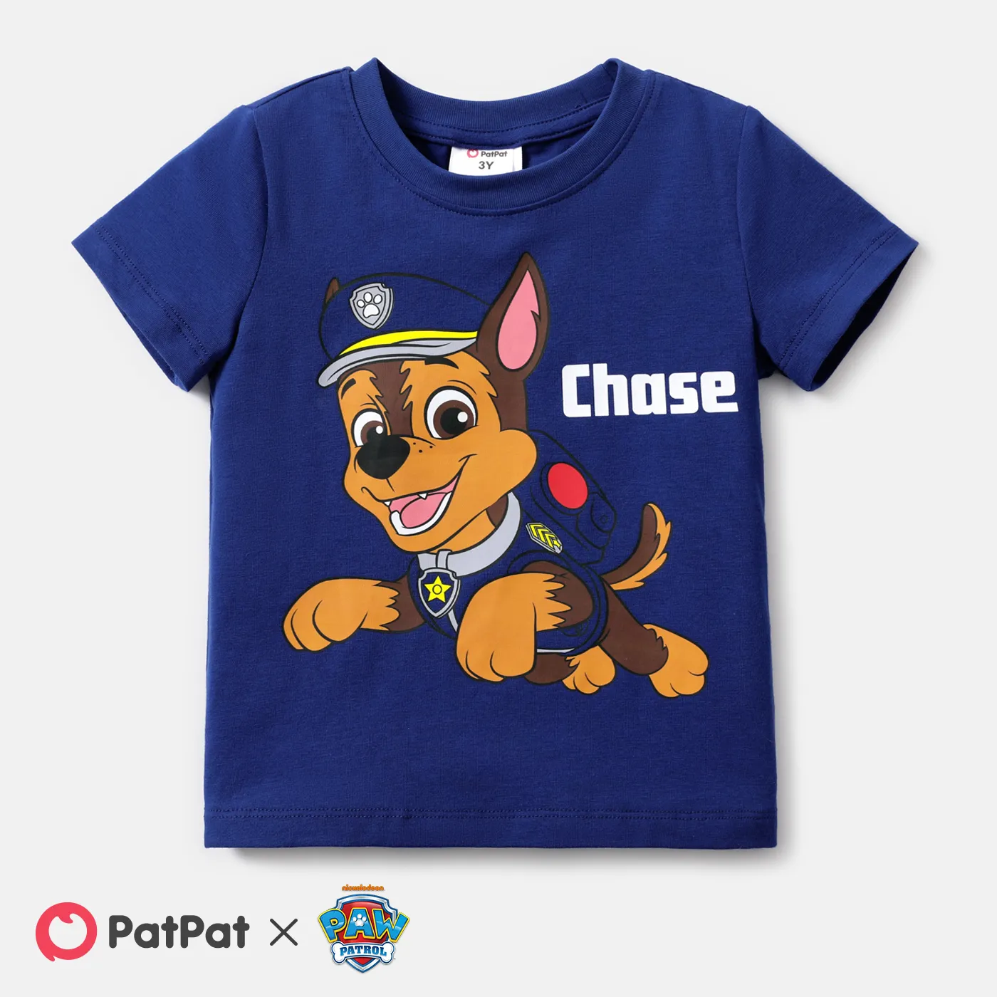 PAW Patrol Toddler Girl/Boy Character Print Short-sleeve Cotton Tee royalblue