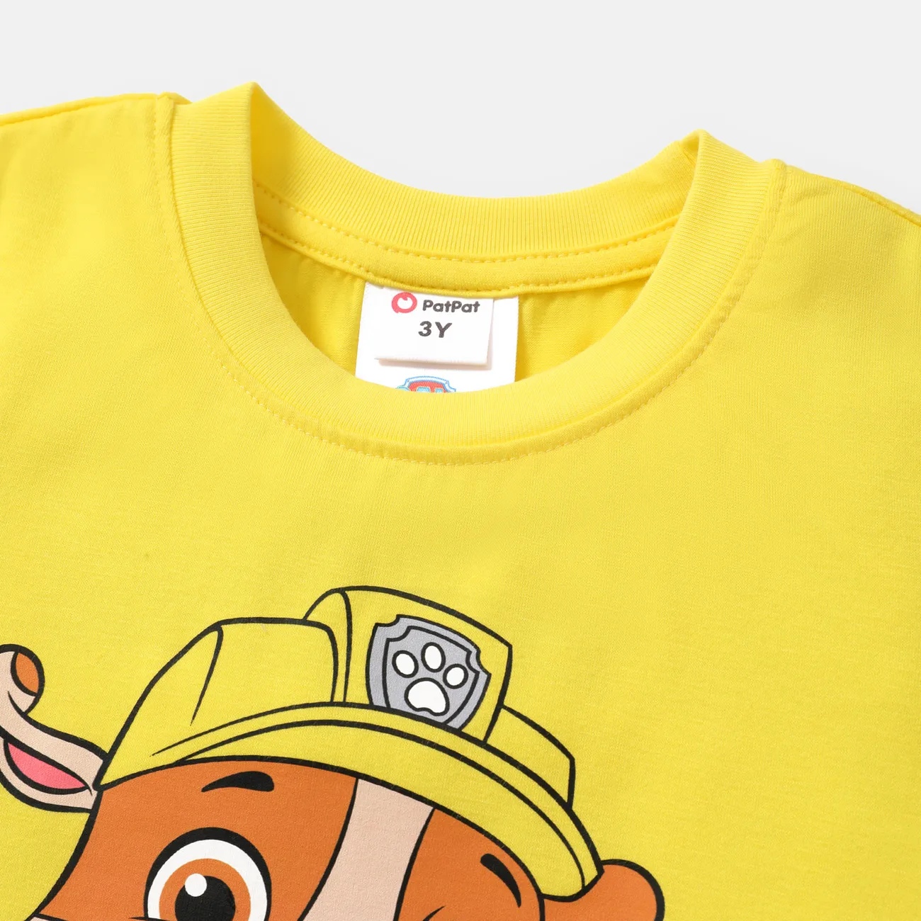 PAW Patrol Toddler Girl/Boy Character Print Short-sleeve Cotton Tee Yellow big image 1