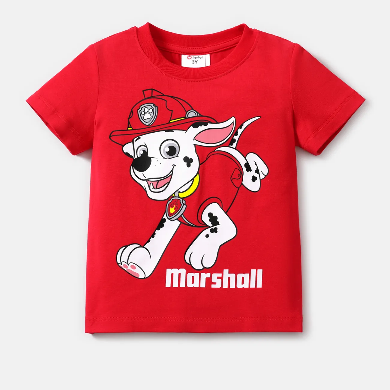 Patrulla de cachorros Pascua Niño pequeño Unisex Infantil Perro Manga corta Camiseta rojo 2 big image 1