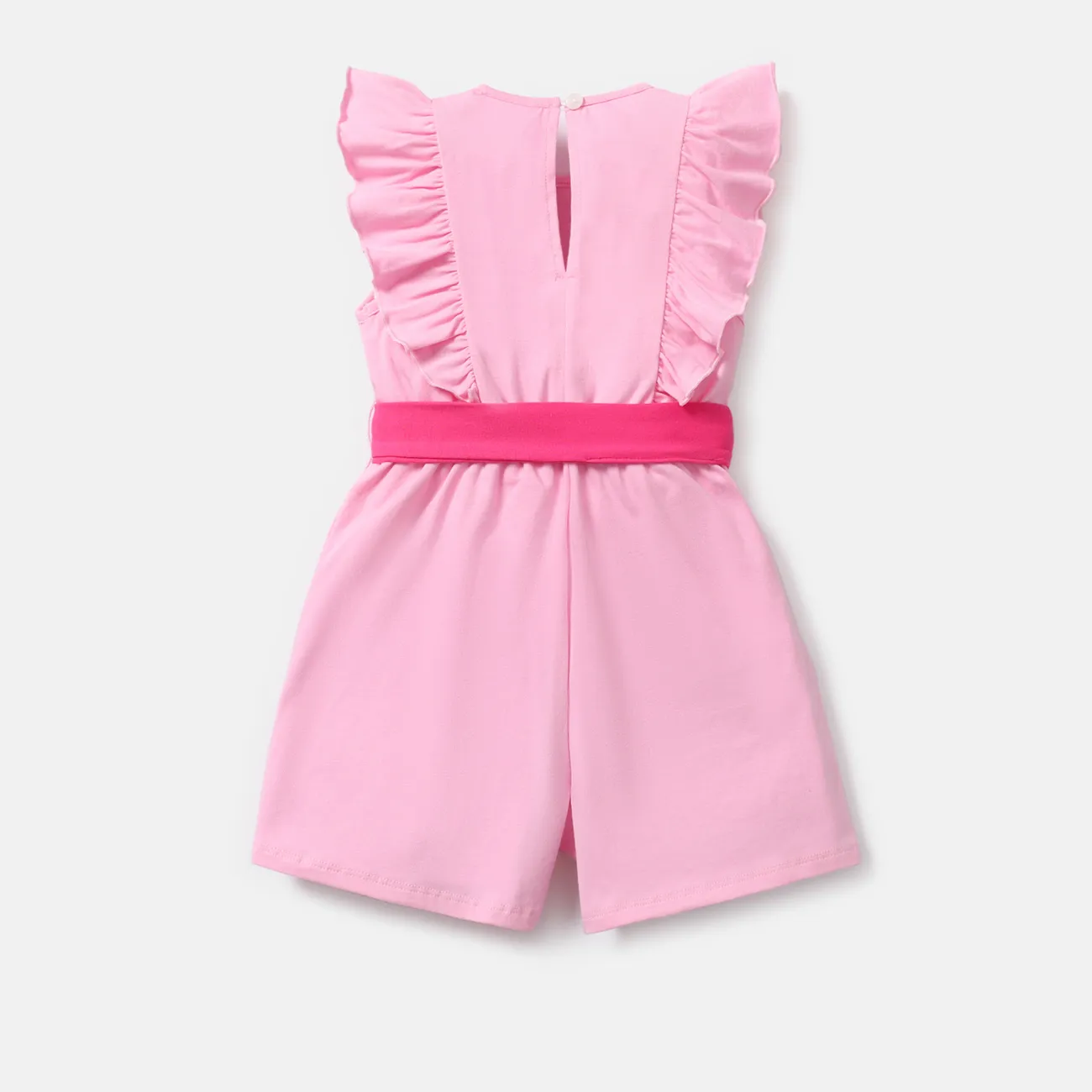 Barbie Mädchen Rüschenrand Süß Baby-Overalls rosa big image 1