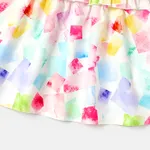 Baby Girl Geo Print Ruffle Trim Cami Dress  image 5