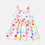 Baby Girl Geo Print Ruffle Trim Cami Dress  image 2