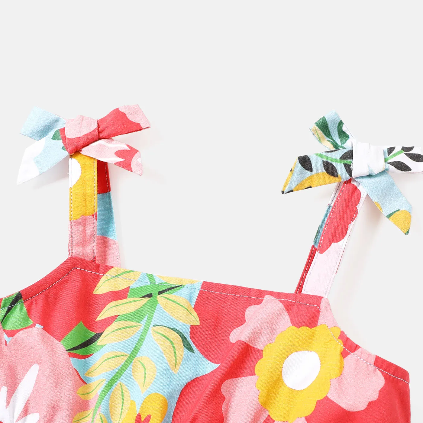 Criança Menina Manga cava Bonito Flor grande Vestidos  image 3