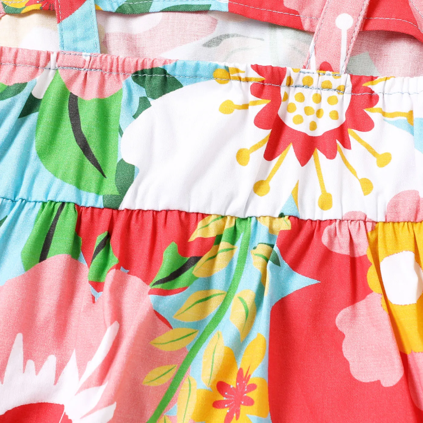Criança Menina Manga cava Bonito Flor grande Vestidos  image 4