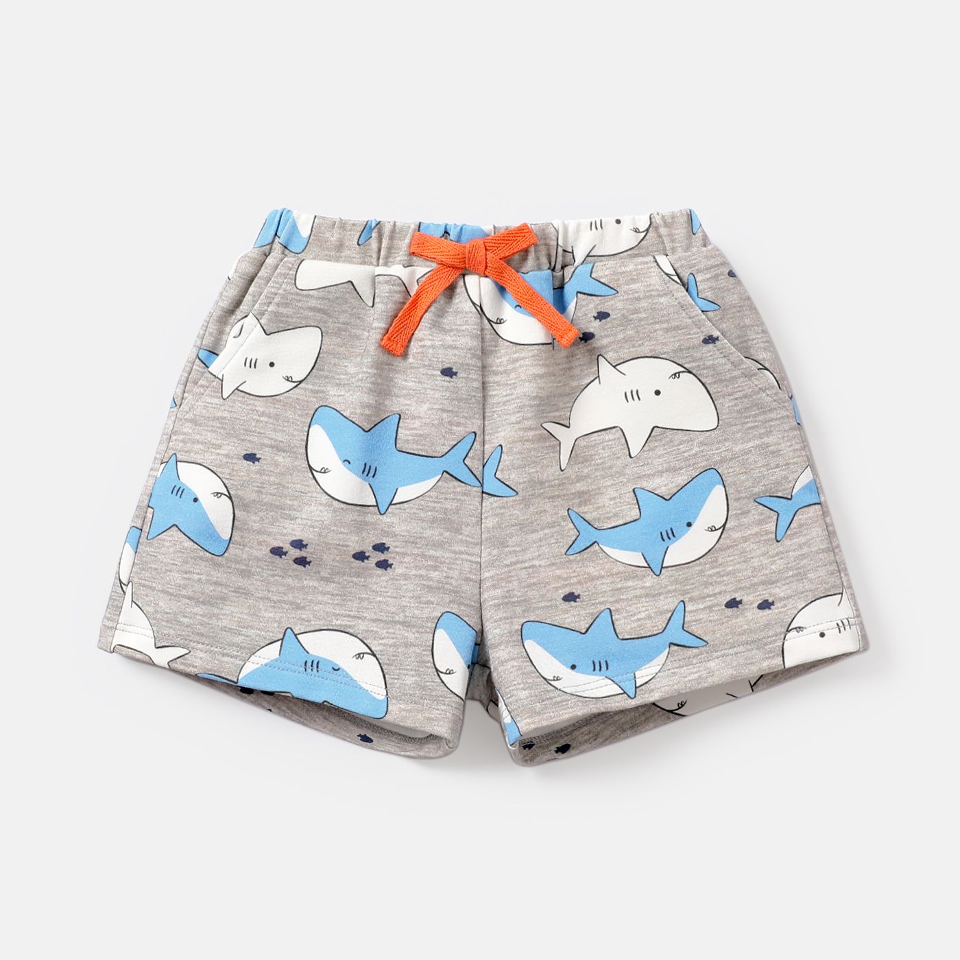 Baby Boy Allover Whale Print Shorts