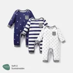 Naia Baby Boy Star Print/Polka dots /Stripe Long-sleeve Jumpsuits  image 2