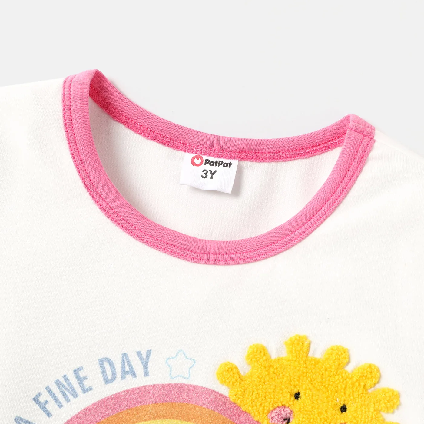 Baby Girl Floral & Rainbow Print Short-sleeve Cotton Tee  image 4