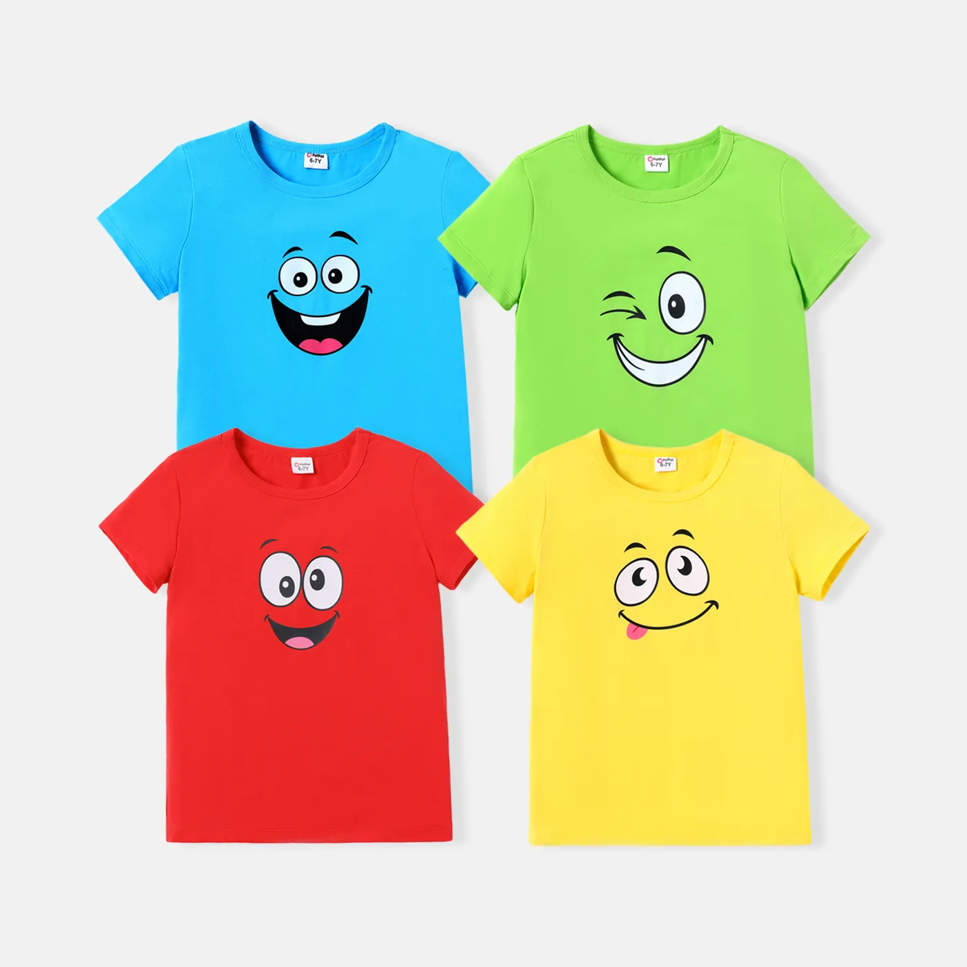 Kid Girl/Boy Graphic Short-sleeve Cotton Tee
