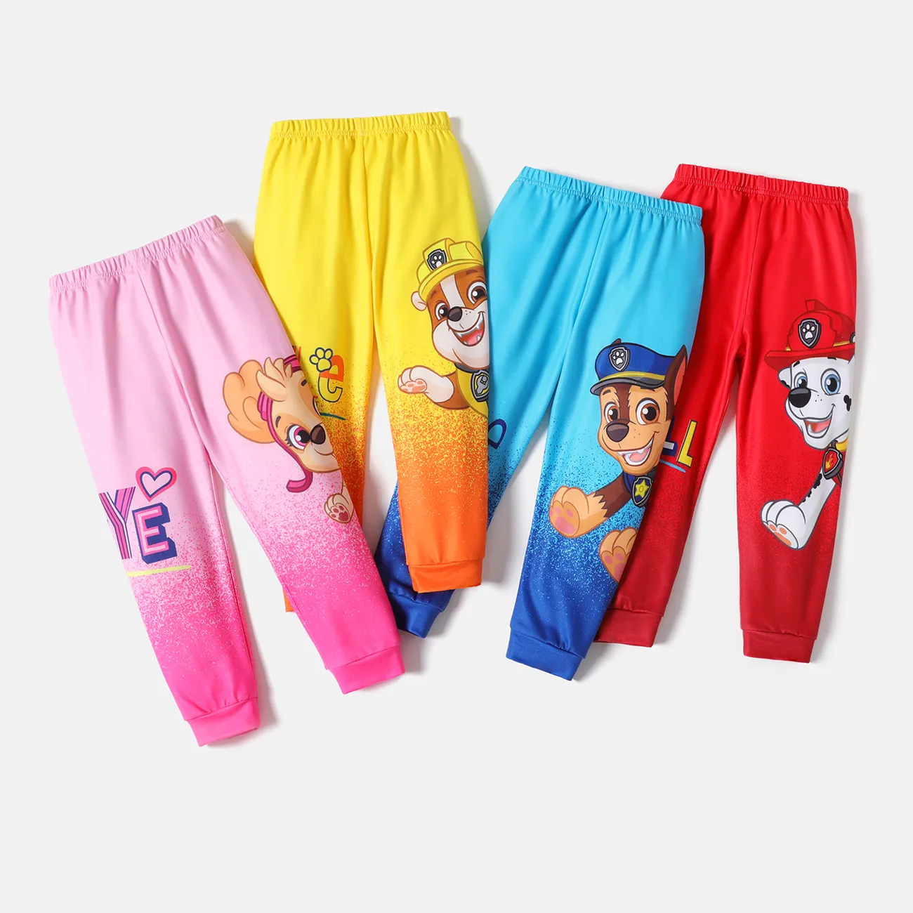 Pantalones elásticos con bloques de color para niño/niña de la Patrulla Canina Azul cielo big image 1