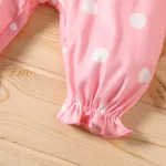 Naia™ Baby Girl Knit Flower Detail Polka Dots Print Tank Jumpsuit  image 6