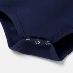 2pcs Baby Boy Letter Print Colorblock Cotton Short-sleeve Tee & Shorts Set / 1pc Polo Neck Short-sleeve Romper  image 6