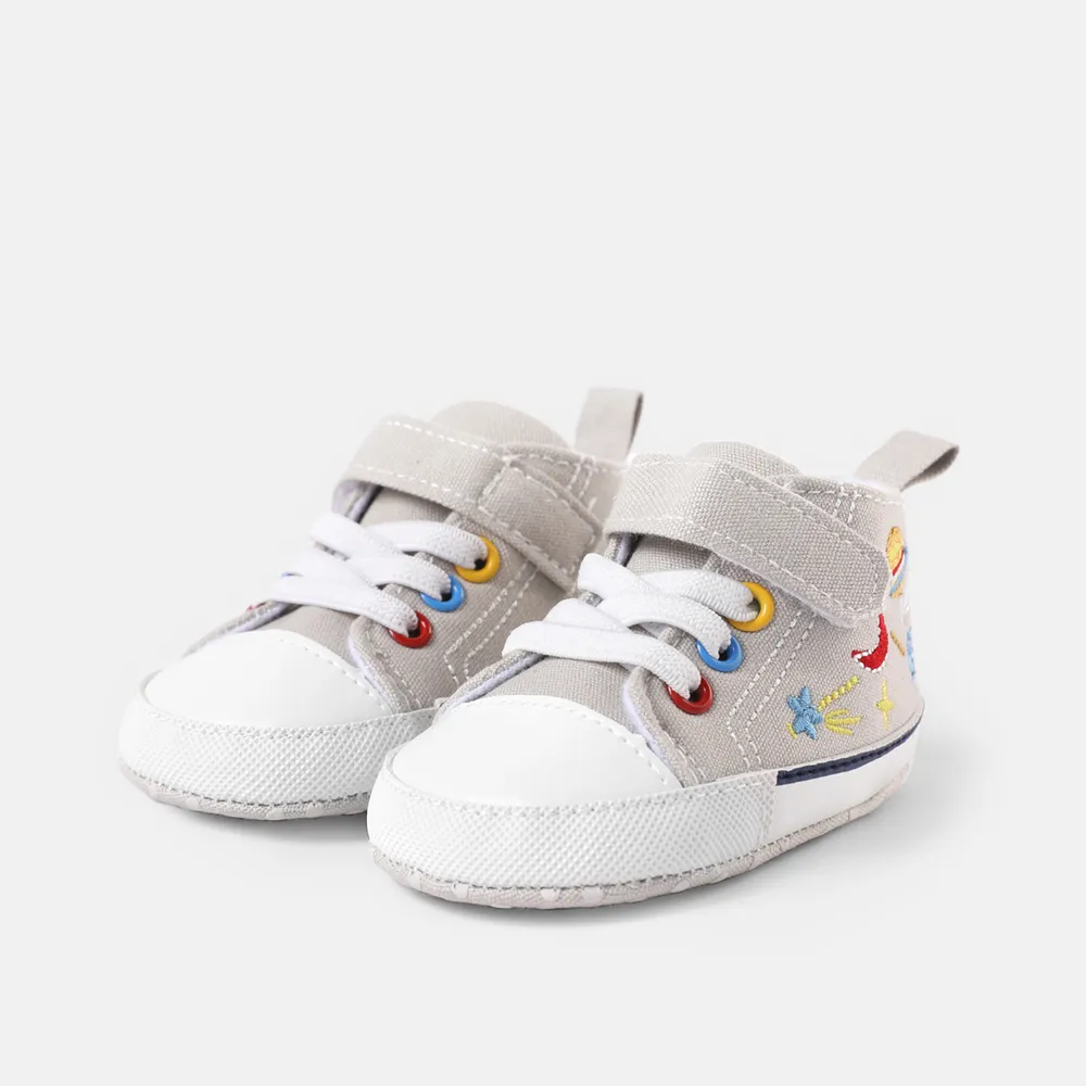 Baby / Toddler Embroidered  High Top Prewalker Shoes  big image 2