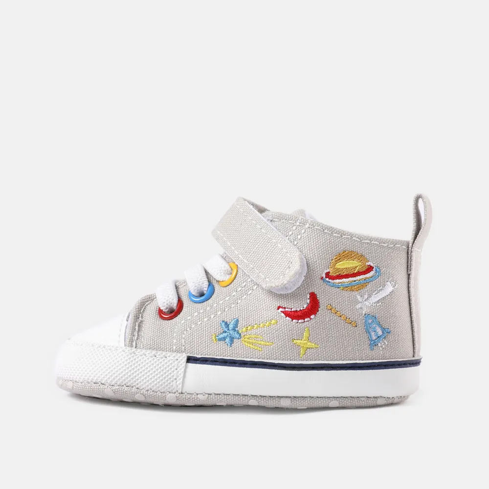 Baby / Toddler Embroidered  High Top Prewalker Shoes  big image 4