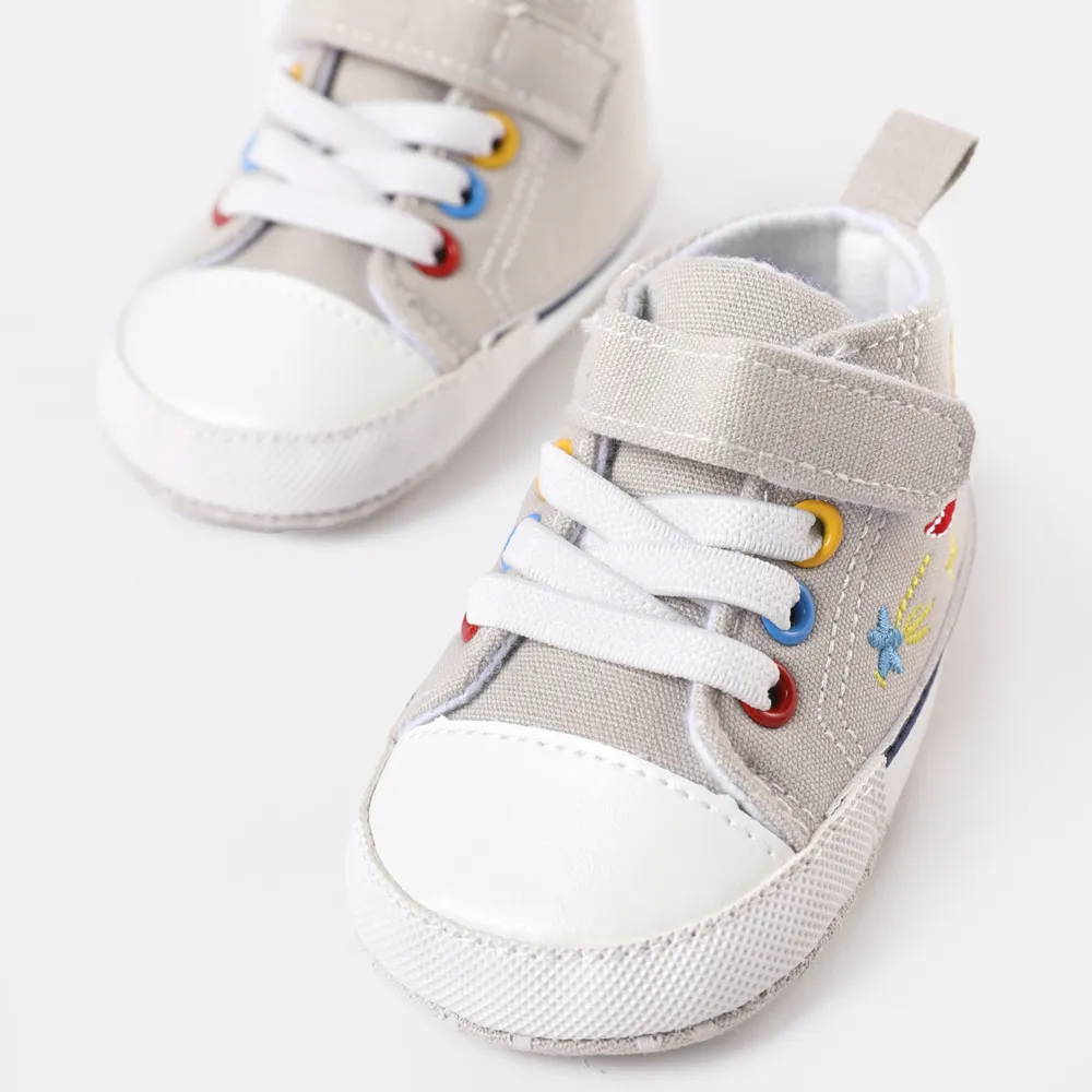 Baby / Toddler Embroidered High Top Prewalker Shoes big image 6