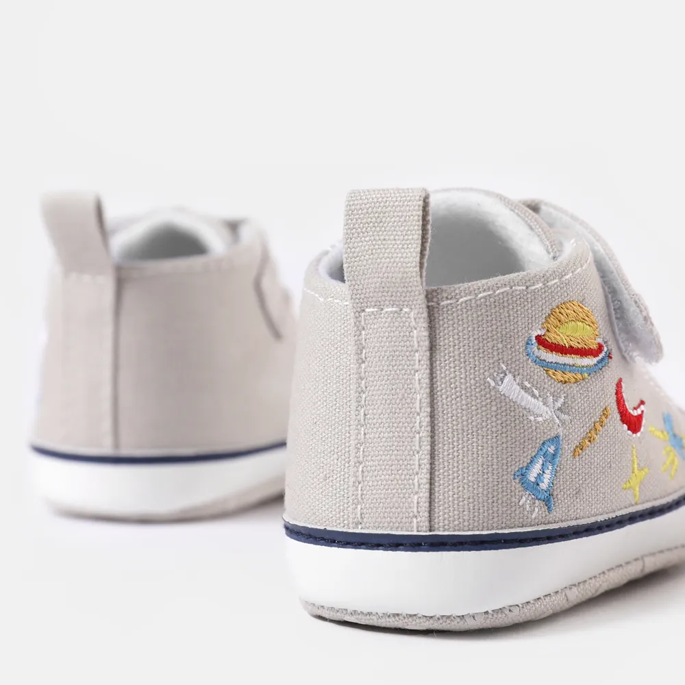 Baby / Toddler Embroidered  High Top Prewalker Shoes  big image 5