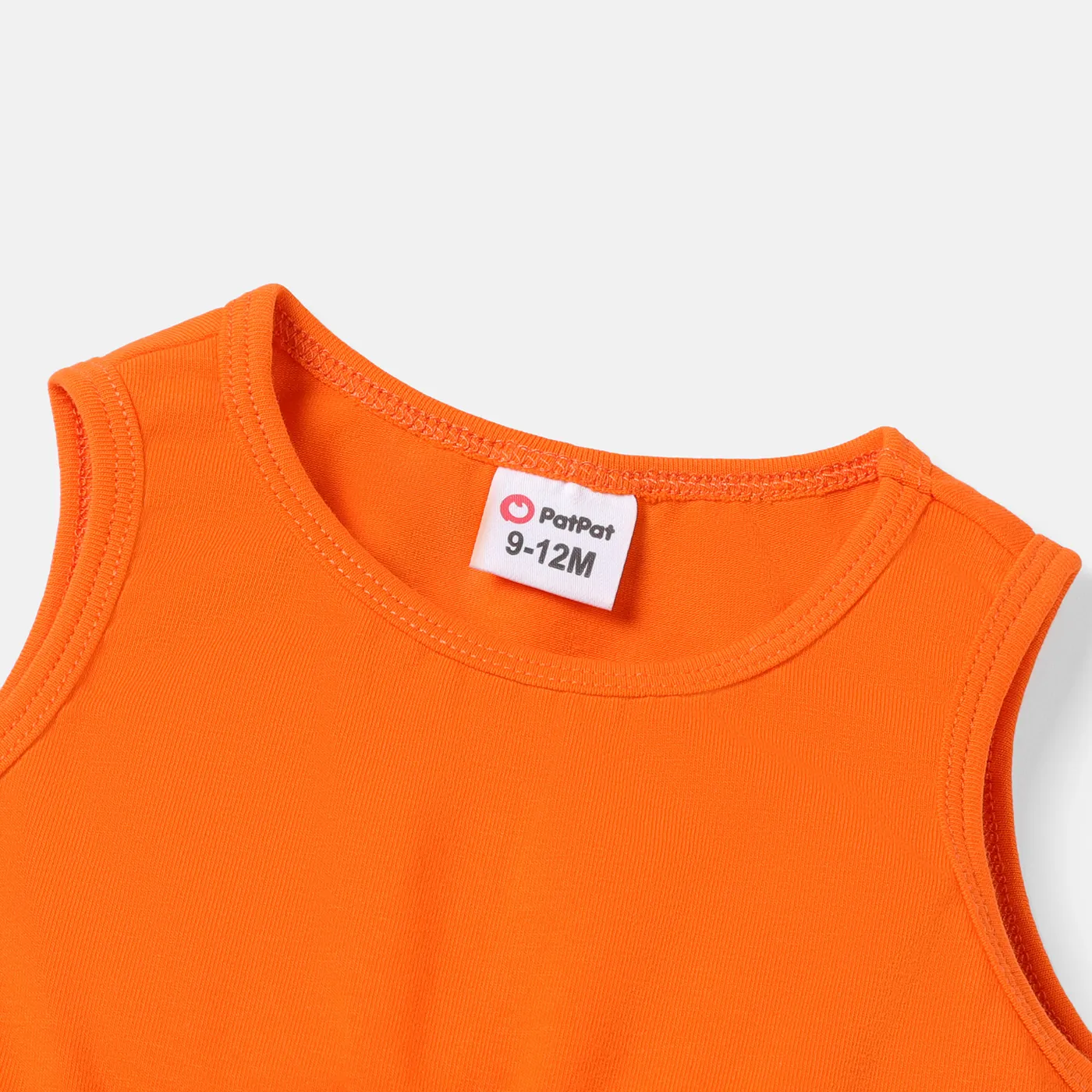 Baby Girl Solid Cotton Sleeveless Cut Out Dress  image 3