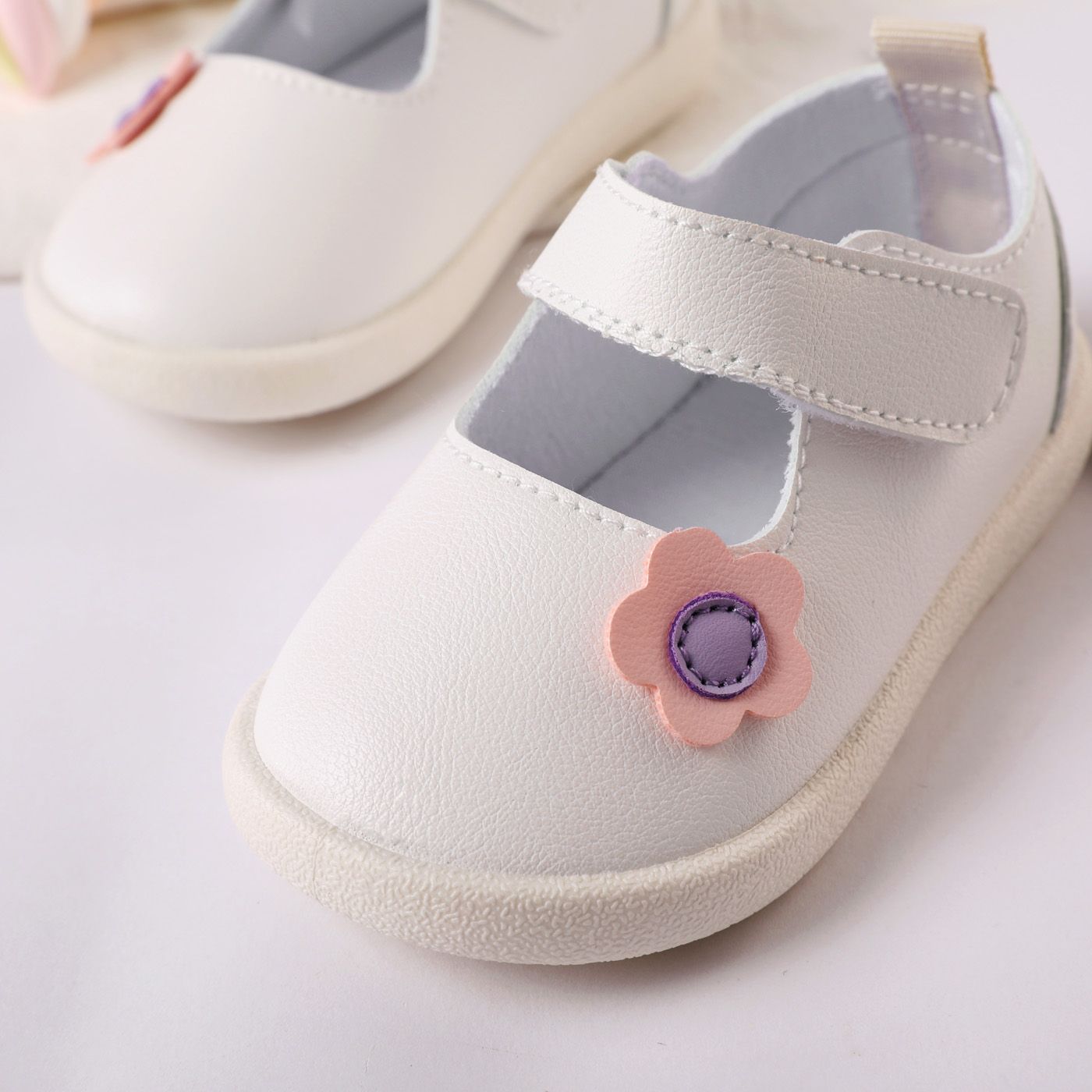 Toddler Floral Pattern Flat Sole Casual Baskets