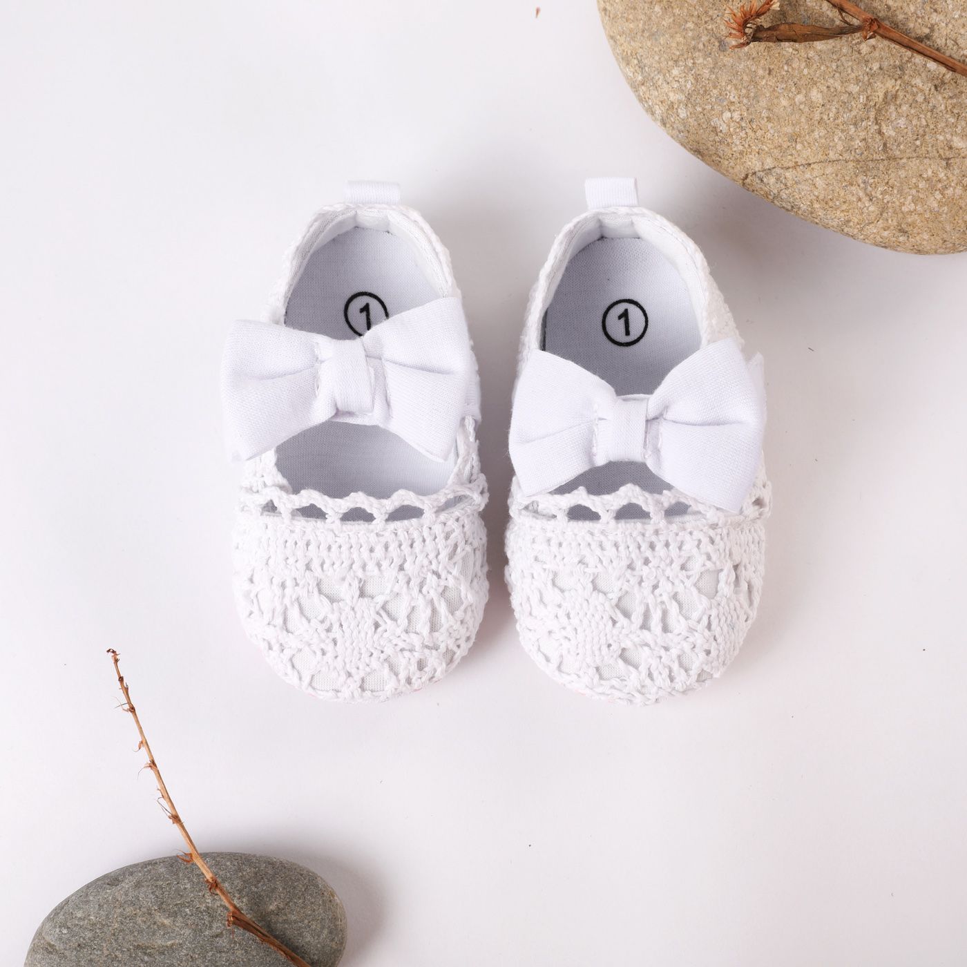 Baby / Toddler Bow Decor Hollow Out Design Prewalker Shoes