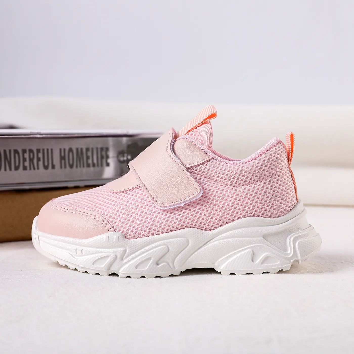 Toddler / Kid Pink Breathable Sneakers Pink image 3