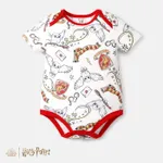 Harry Potter Baby Boy/Girl Short-sleeve Graphic Print Naia™ Romper White