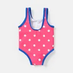 Baby Girl 3D Butterfly Design Polka Dots One-piece Swimsuit  image 2