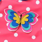Baby Girl 3D Butterfly Design Polka Dots One-piece Swimsuit  image 4