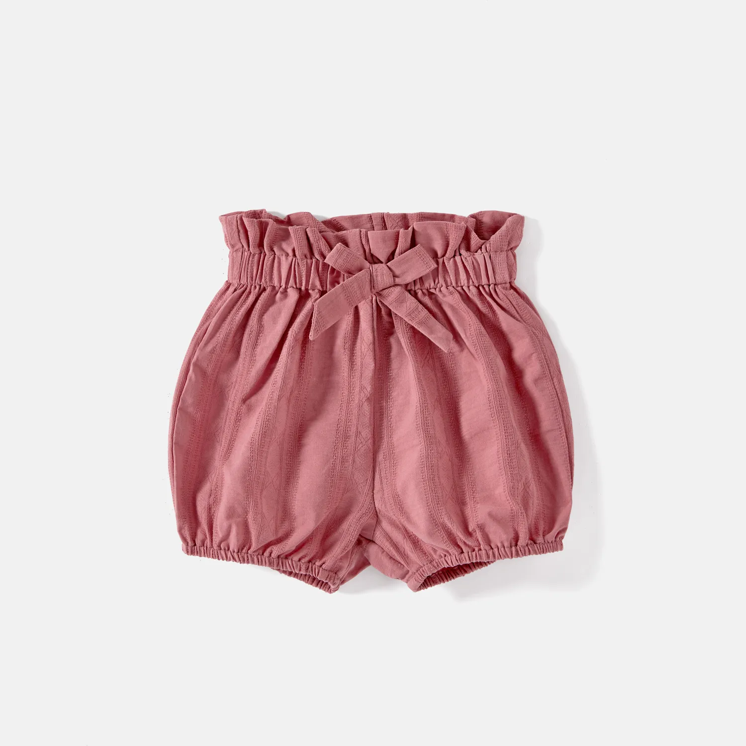 Mommy and Me 100% Cotton Button Front Belted Cami Rompers PINK-1 image 6
