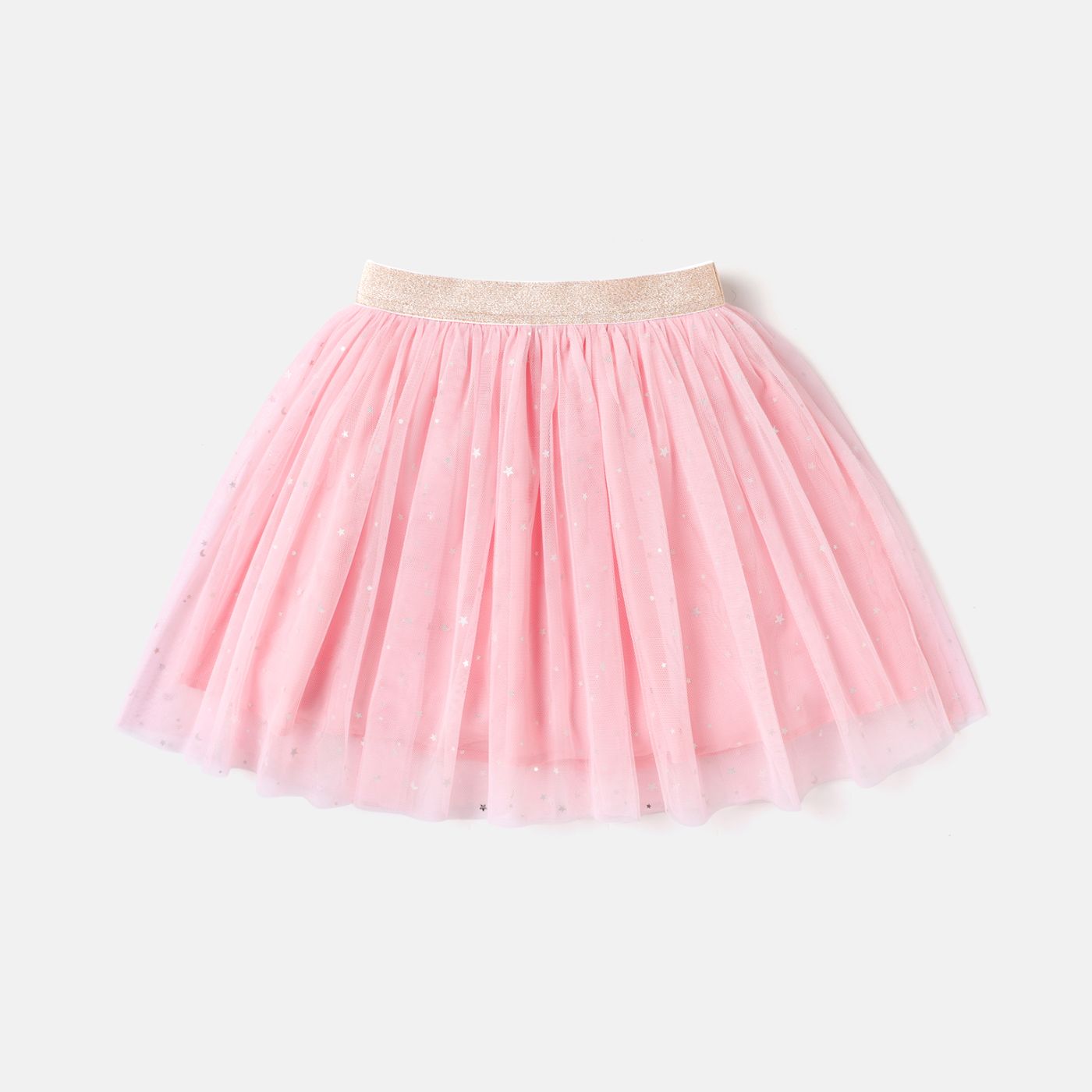 

Kid Girl Stars Glitter Design Mesh Skirt