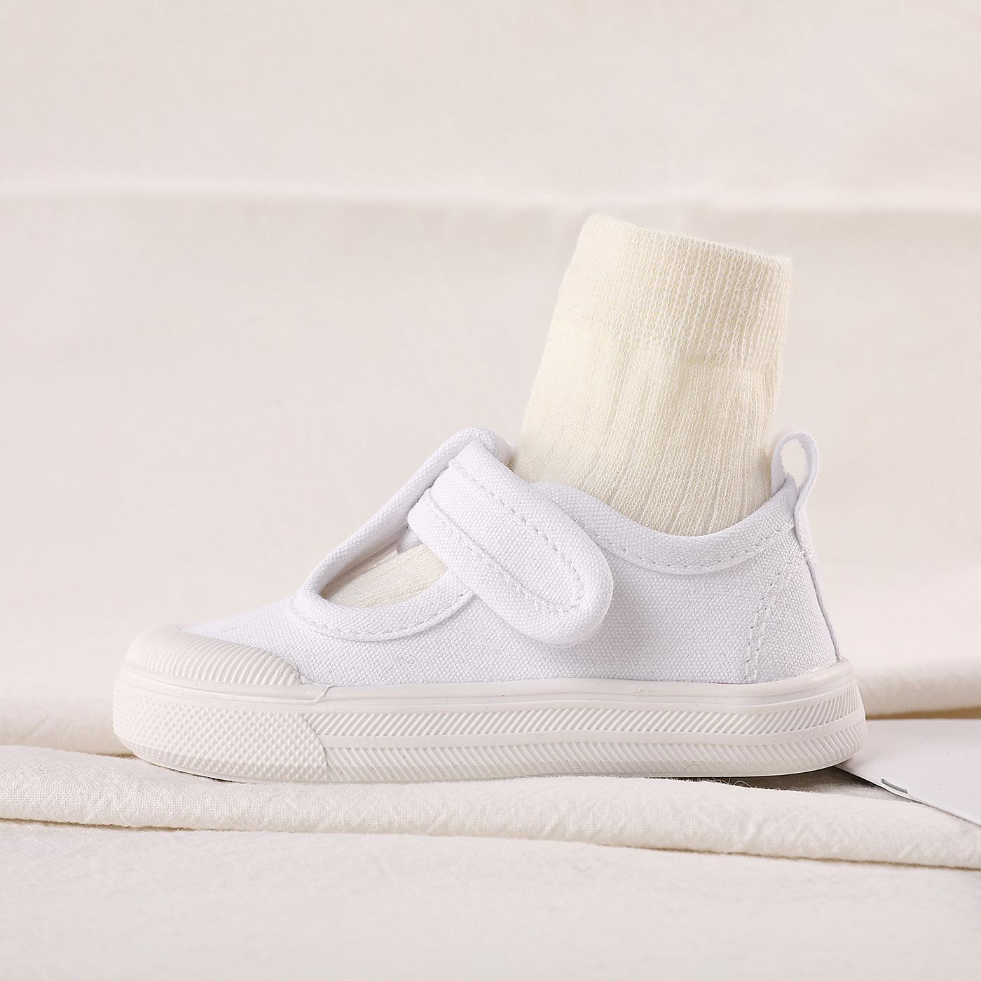 Toddler / Kid Casual White Canvas Shoes