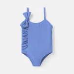 嬰兒 女 立體造型 甜美 無袖 泳衣 藍色