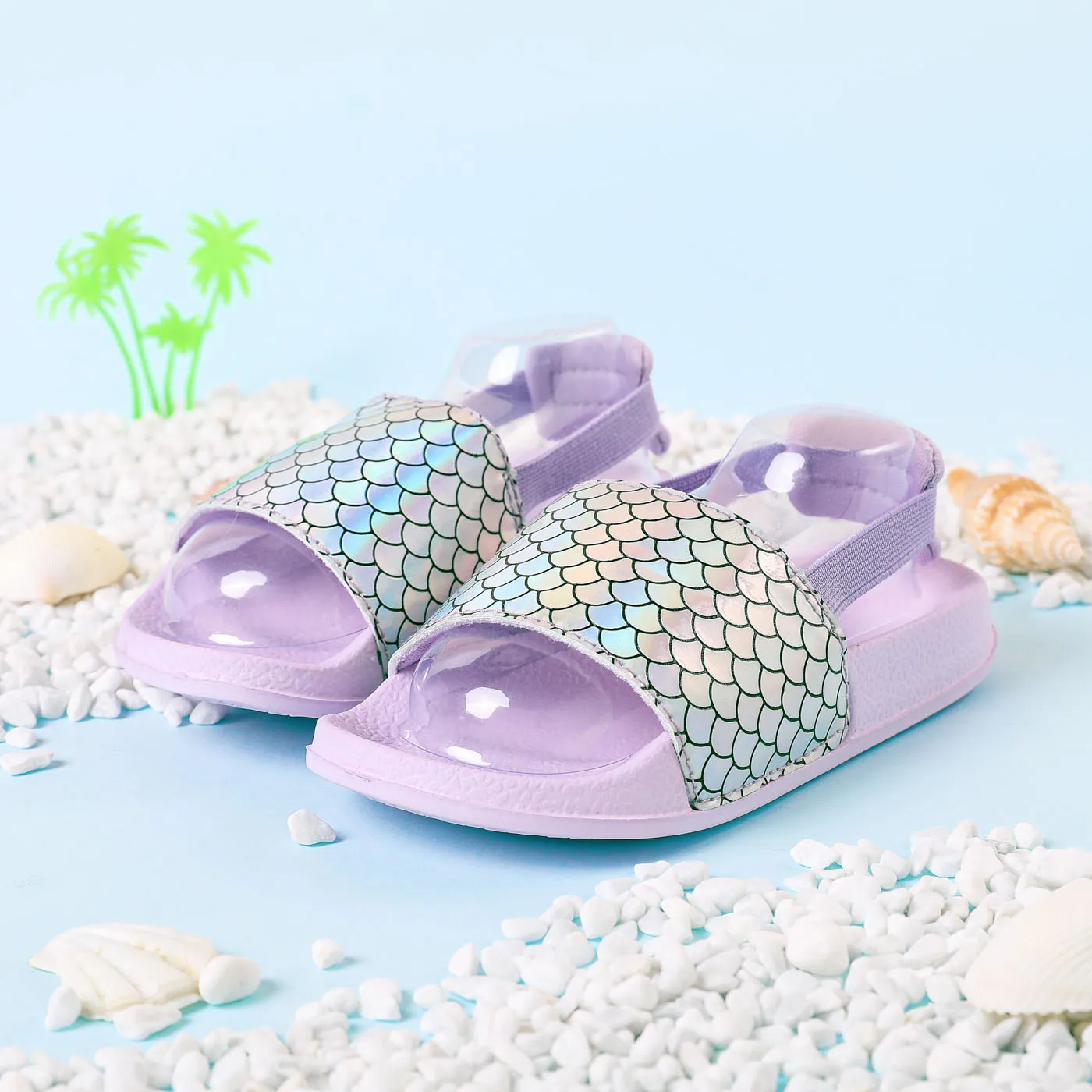 Toddler Mermaid Print Sandals