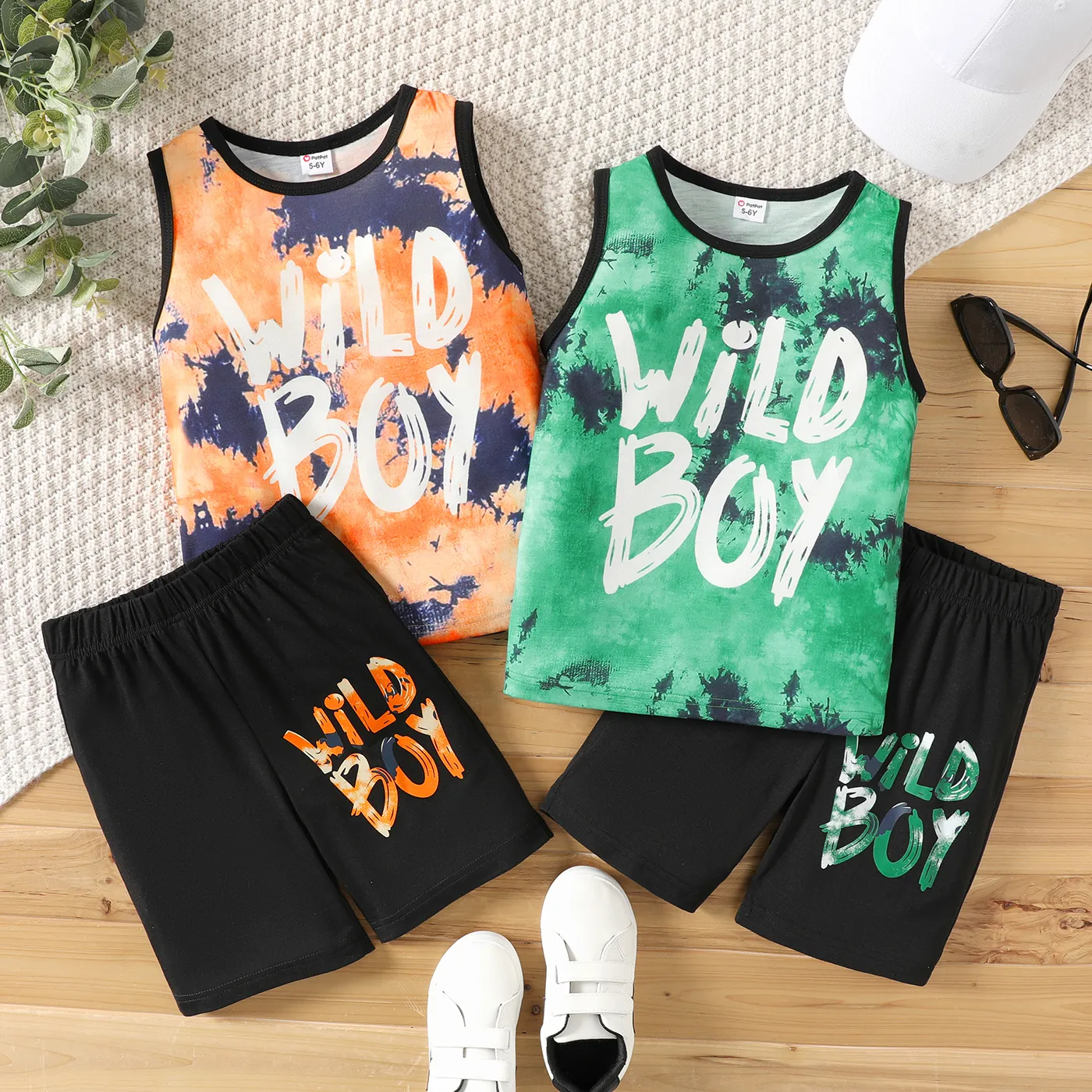 2 pezzi Bambini Set Ragazzo Tie-dye  big image 6